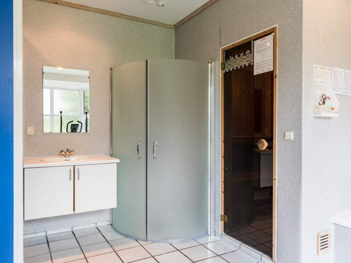 Bathroom, 4 Star Holiday Home in Norre Nebel, Varde