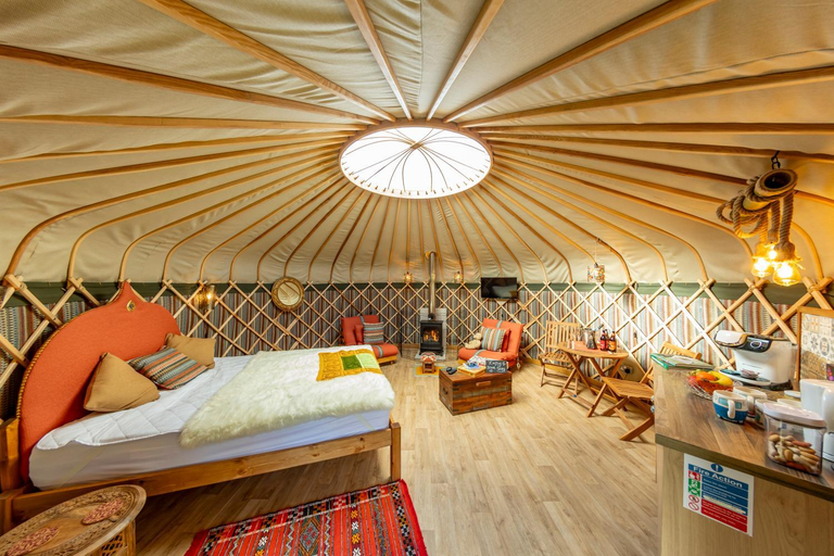 Bedroom 2, Glamping at South Lytchett Manor, Dorset
