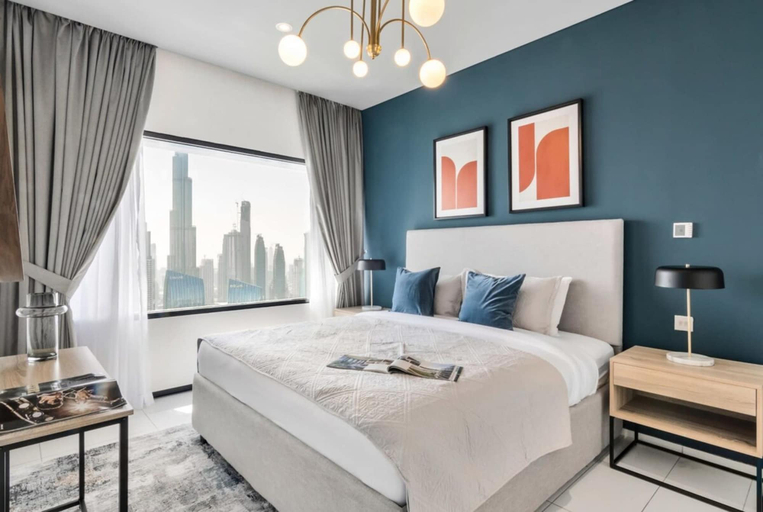 Bedroom 3, Silkhaus Stunning View in Iconic Tower Pool Gym, Dubai