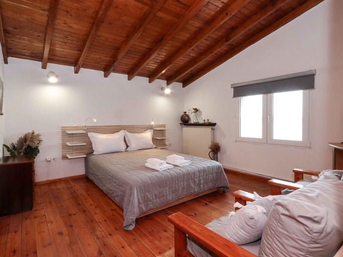 Bedroom 2, Docker BeachFront House by Halkidiki Villas, Central Macedonia