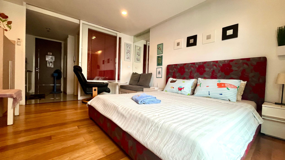 Bedroom 2, New Studio Cntr of Bkk Near BTS Free Fast WiFi, Wattana