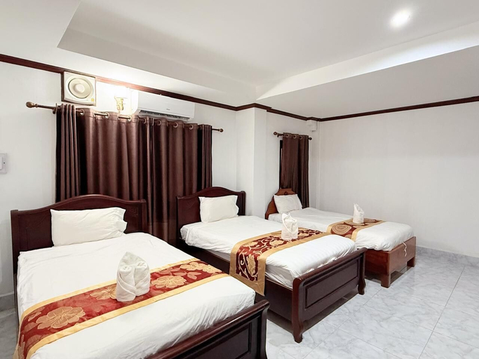 Bedroom 2, Vangvieng Sisavang Mountain View Hotel, Vangvieng