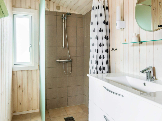 Bathroom, 4 Person Holiday Home in Knebel, Syddjurs