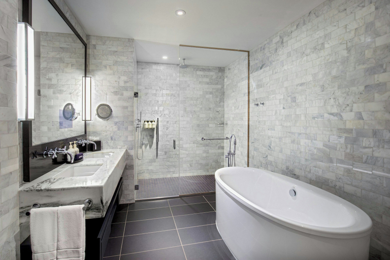 Bathroom 4, The Press Hotel, Marriott Autograph Collection, Cumberland