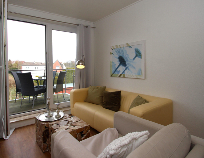 Living room, Strandnahe Ferienwohnung in Duhnen, Cuxhaven