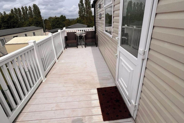 Terrace/patio, Rockley Park Poole Caravan-3bed-on Site Activities, Poole