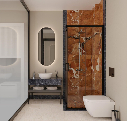 Bathroom 5, Roseira Mar-Inn Luxury, Milas