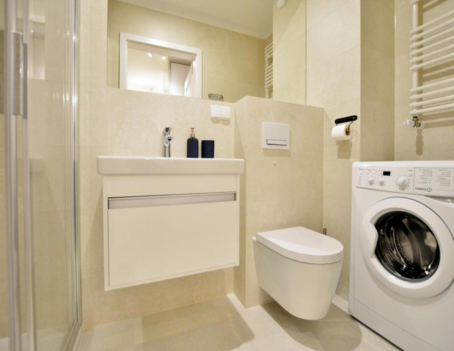 Bathroom, Apartment in Kolobrzeg With sea Beach, Kołobrzeg