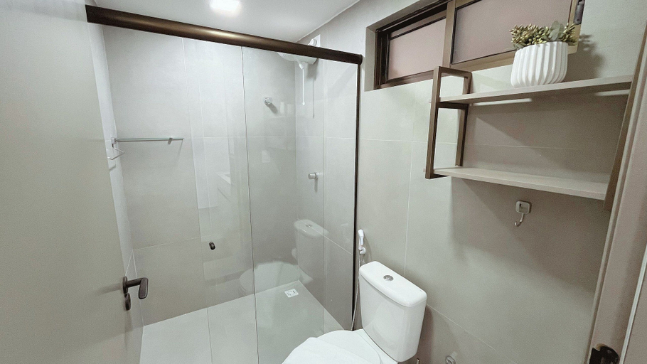 Bathroom, Flat FM20 Cabo Branco Seaview - By Almare, João Pessoa