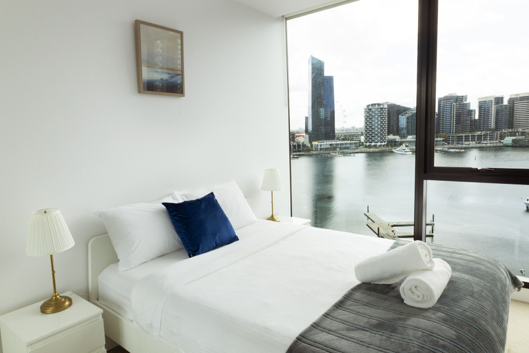 Bedroom 5, Pars Apartments Collins Wharf Docklands, Melbourne