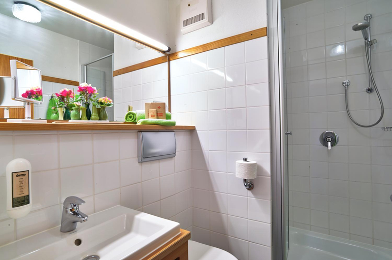 Bathroom 3, Hotel An der Brunnader - Die Therme befindet sich 4 Geh-Minuten entfernt, Rottal-Inn