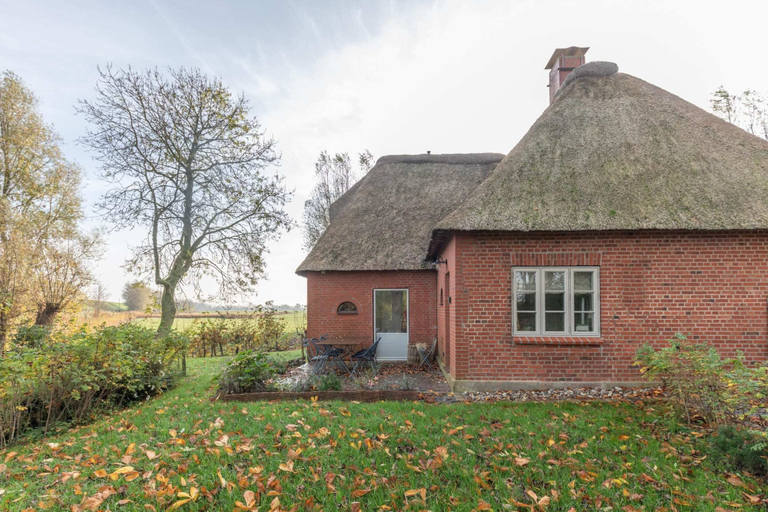 Exterior 2, Reetgedecktes Ferienhaus mit Kachelofen, Nordfriesland