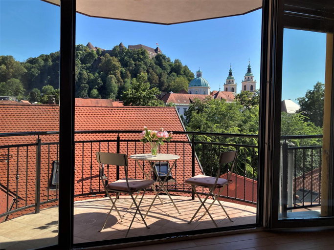 Balcony/terrace, Rohrmann apartments, Ljubljana