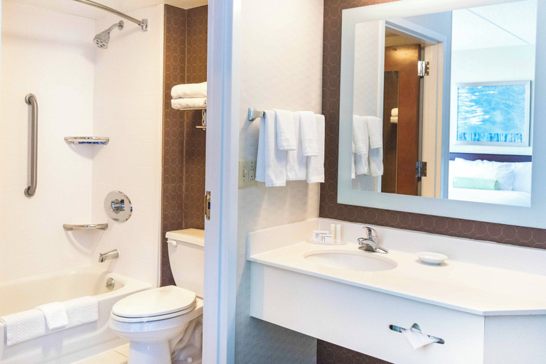 Bathroom 4, SpringHill Suites by Marriott Chicago Naperville/Warrenville, Dupage