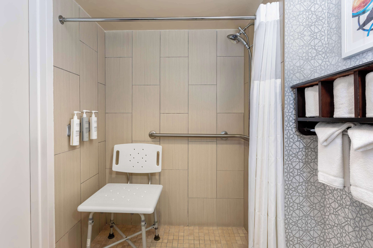 Bathroom 4, Hampton Inn Orlando-International Airport, Orange