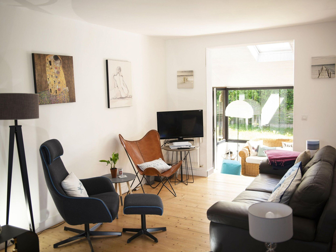 Living room, Charming Holiday Home Near the Beach, Locquirec, Finistère