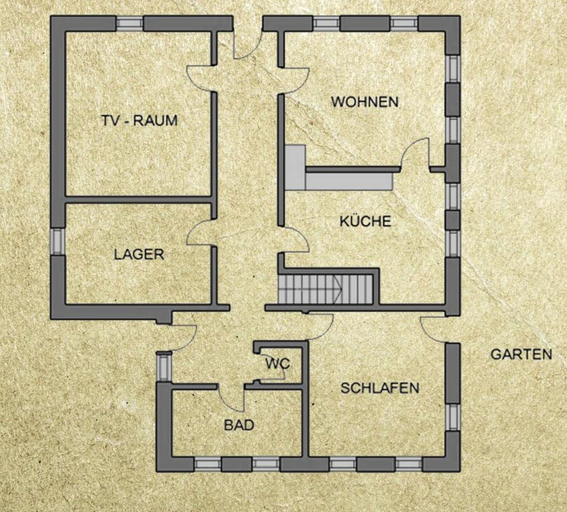 Floor plan 5, Farmhouse in Weisspriach Near Mountain Lakes, Tamsweg