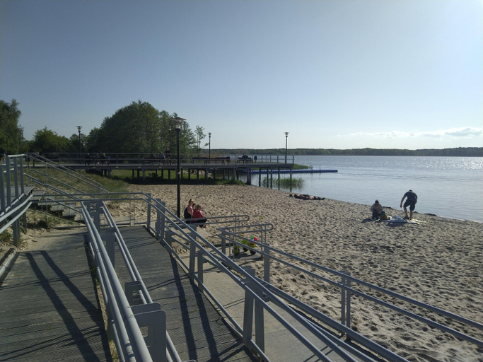 View from property 2, Holiday Home in Nowe Warpno by the Harbor, Police