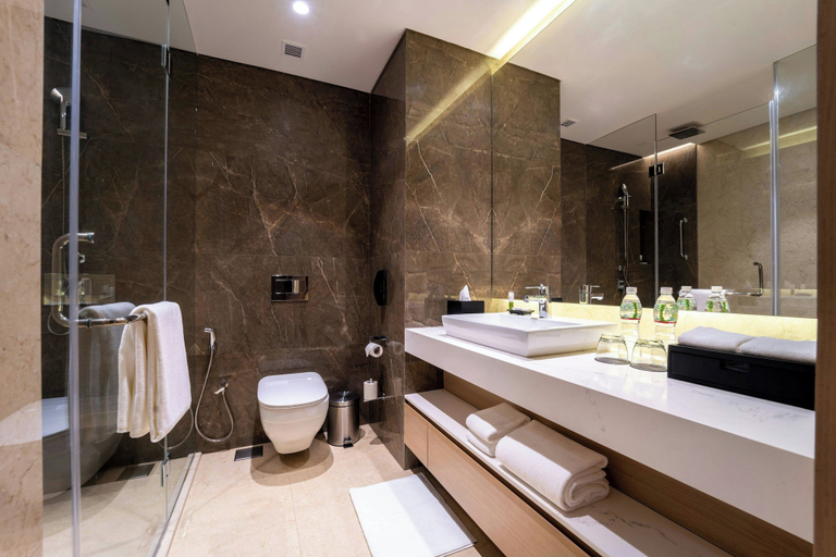 Bathroom 5, Courtyard By Marriott Vadodara, Vadodara