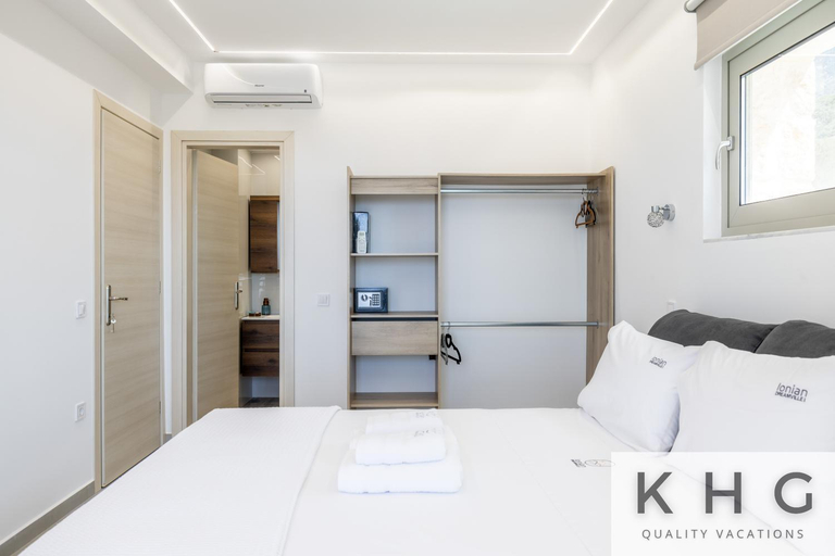 Bedroom 2, Blue pearl Villa with Private Pool in Afrato Village! Infinite sea views!, Ionian Islands