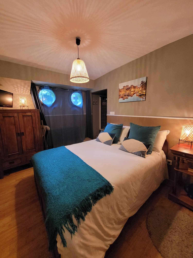Bedroom 3, Péniche Amboise Maison d'hôtes Toulouse, Haute-Garonne