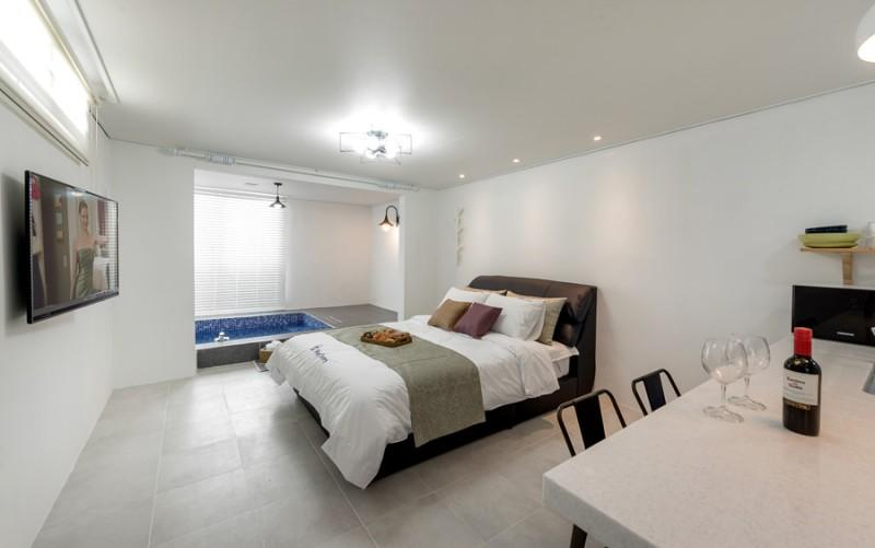 Bedroom 2, Cheongju Blue Story Pension, Goesan