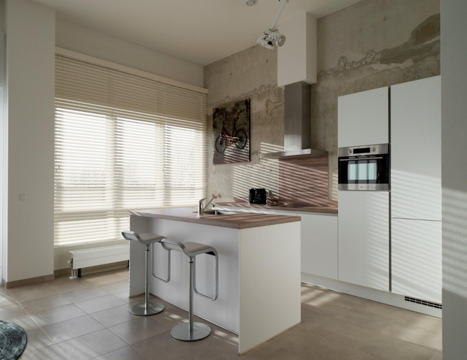 Private kitchen, Luxurious Penthouse With 3 Bathrooms, Near the Sea, Sluis