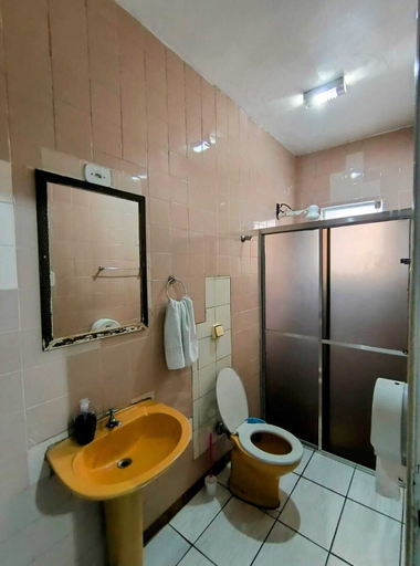 Bathroom, Hotel Santa Luz, Aparecida
