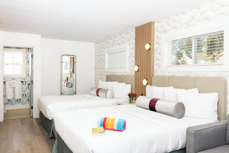 Bedroom 1, Seaway Inn, Santa Cruz