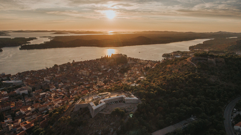 City view from property 5, Armerun Heritage Hotel, Šibenik