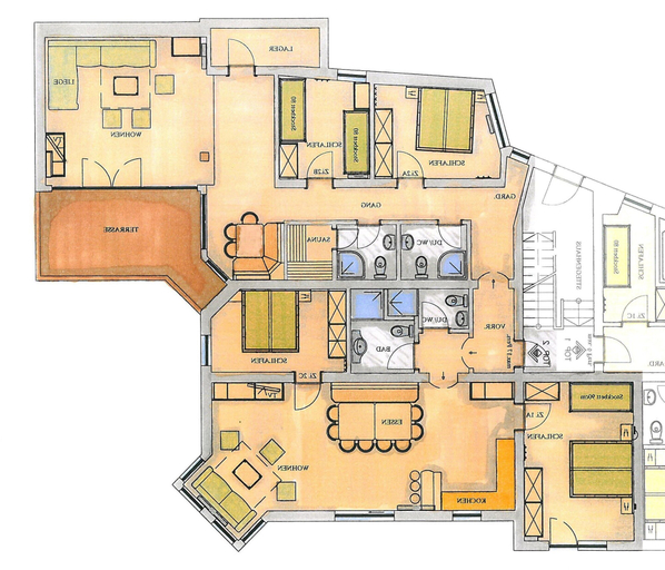 Floor plan 5, Apartment in Wald im Pinzgau With Swimming Pool and Views, Zell am See