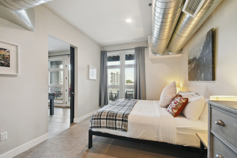 Bedroom 3, Graffiti & Skyline | RiNo Art Lofts, Denver