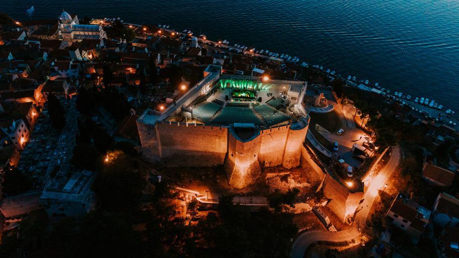 City view from property 3, Armerun Heritage Hotel, Šibenik