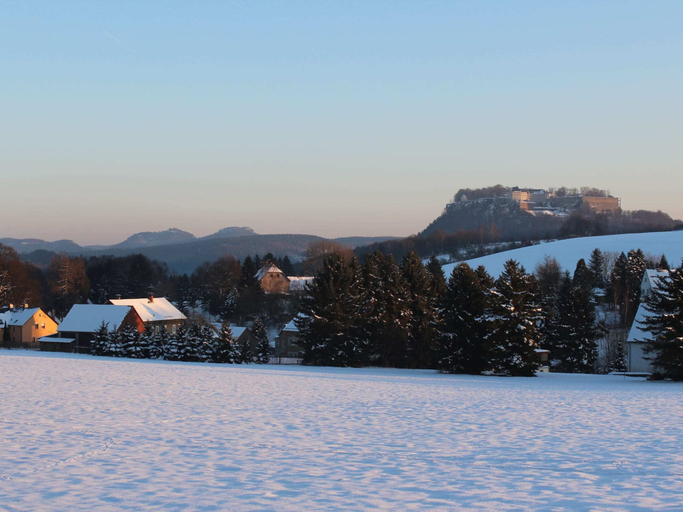 View from property 4, Cosy Apartment in Weißig with Garden, Sächsische Schweiz-Osterzgebirge
