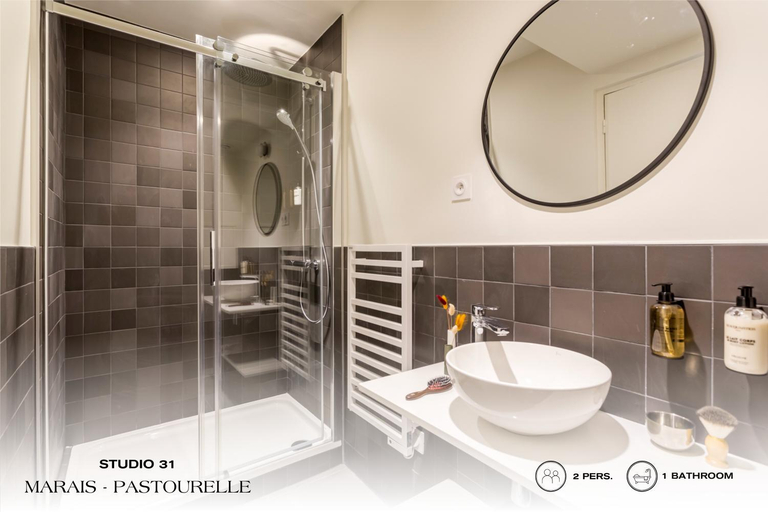 Bathroom 4, Beauquartier - Marais Pastourelle, Paris