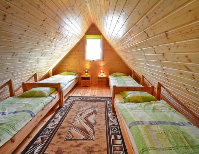 Room, Wooden House in Lubin by Lake Wicko, Kamień