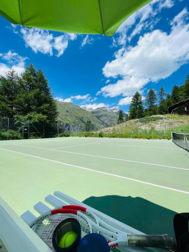 Tennis court 3, Chalet Alm, Visp