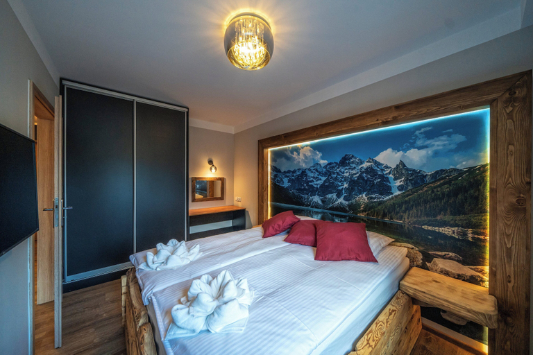 Bedroom 2, Mountain Shelter Apartments, Tatra