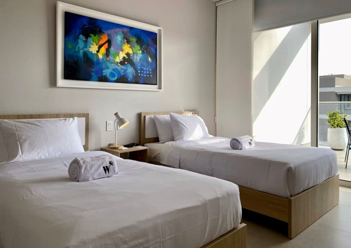 Room 5, w Cozy 2BR w Balcony n AC in Cartagena, Cartagena de Indias