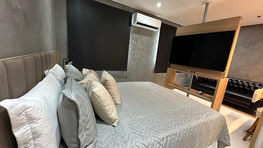 Bedroom 2, Apartamento Moderno em Hotel, São Paulo