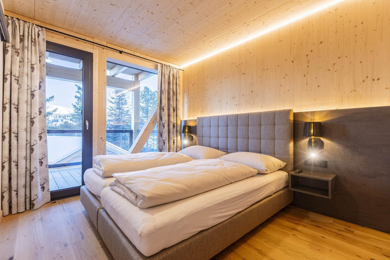 Bedroom, Superior Chalet With Sauna & Hot Tub, Murau