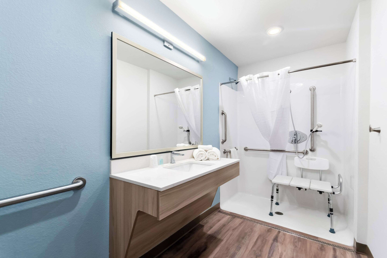 Bathroom 4, Woodspring Suites Pensacola West, Escambia