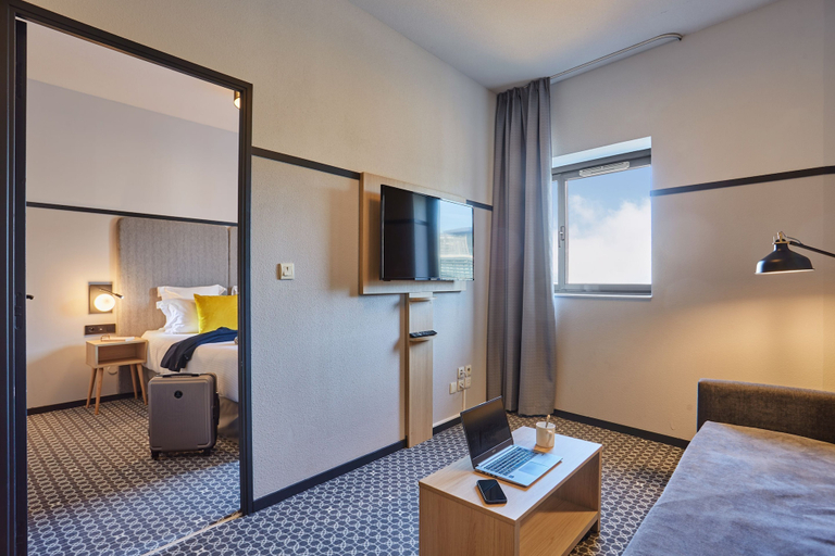 Bedroom 2, Appart Hotel Odalys City Lyon Bioparc, Rhône