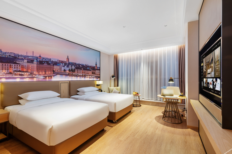 Bedroom 2, Vienna International Hotel Shenzhen Pingshan High Speed Railway Station Baolong Metro Station, Shenzhen