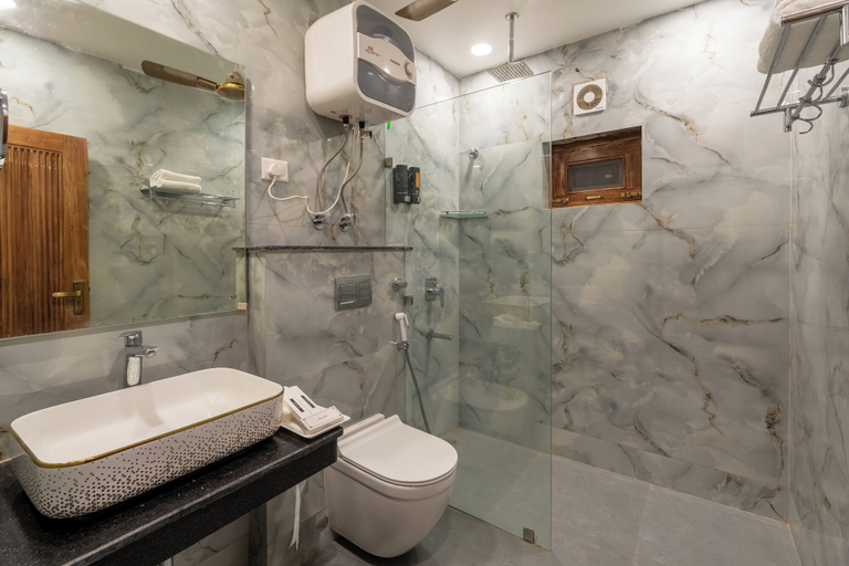 Bathroom 4, Lime Tree Hotel & One BHK Serviced Apartment - Noida Sector 50 Metro, Gautam Buddha Nagar