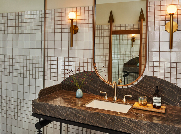 Bathroom 5, Downtown Los Angeles Proper Hotel, a Member of Design Hotels, Los Angeles