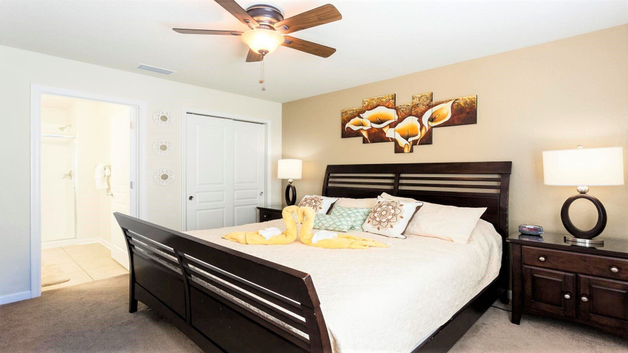 Bedroom 3, Windsor Hills 6br Cozy Home Pool/spa 2miles Disney, Osceola