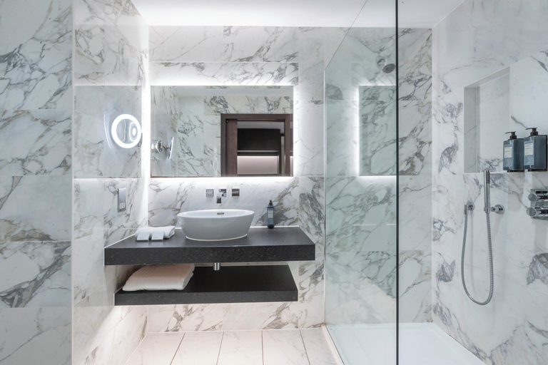 Bathroom 5, Clayton Hotel Cambridge, Cambridgeshire