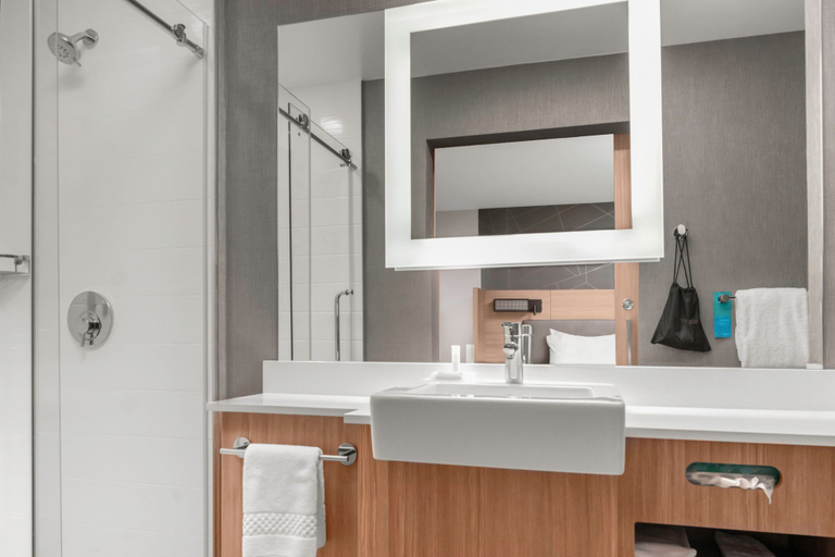 Bathroom 3, SpringHill Suites by Marriott Raleigh Apex, Wake