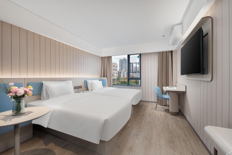 Bedroom 2, Hanting Changsha Furong Middle Road Kaifu Temple Metro Station, Changsha